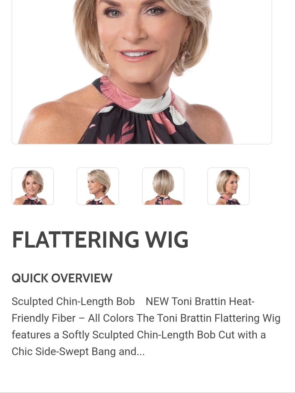 Toni Brattin Wig. Flattering. Brown Blonde. Heat Friendly. New With Tag.